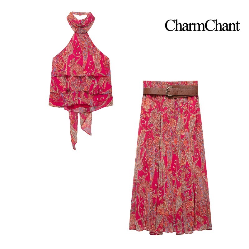 Romper Floral Print - طقم نسائي من CHARMCHANT مكون من