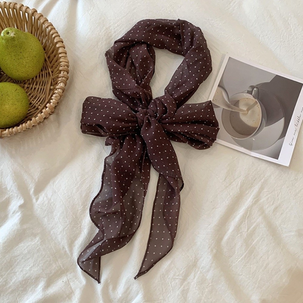 Headband Summer Knit - عصابة رأس أنيقة بنقاط البولكا، وشاح