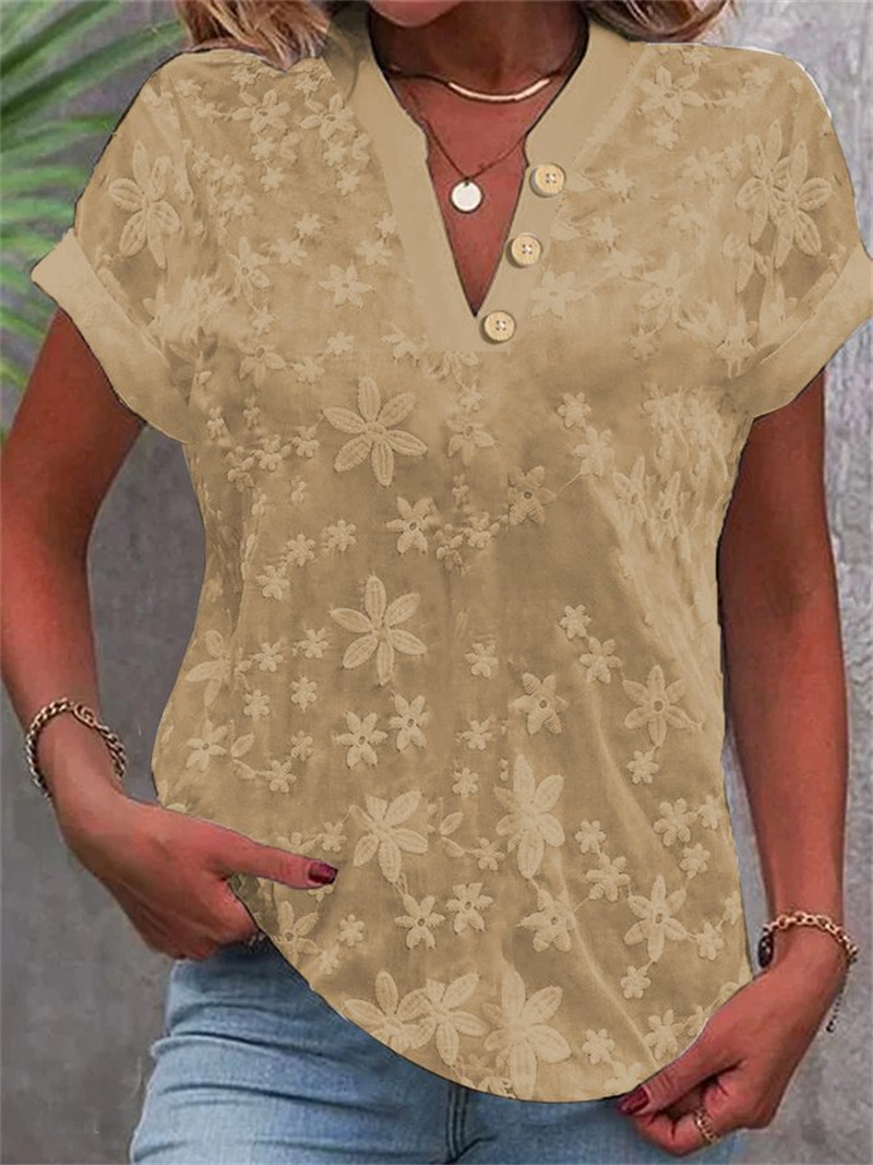 بلوزة نسائية صيفية بيضاء مطرزة - مراجعة Romper Floral Print وسعره