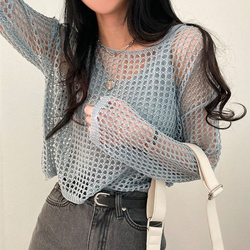 بلوزة كروشيه مفتوحة التصميم بأ - مراجعة Crop Top Crochet وسعره