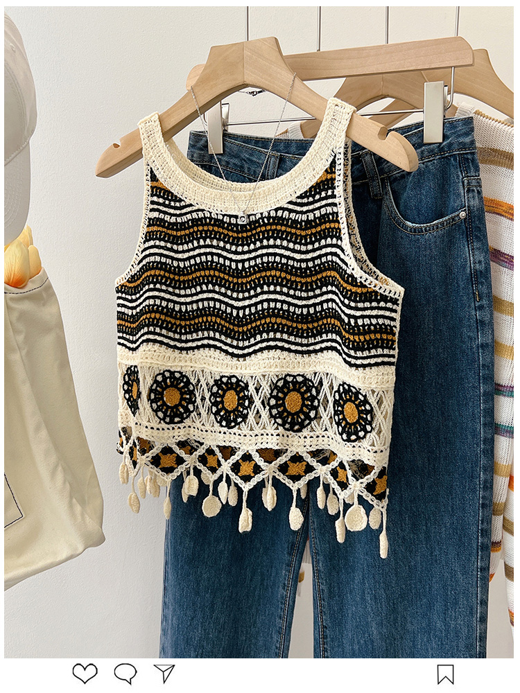 الكروشيه تانك القمم المرأة الج - مراجعة Crop Top Crochet وسعره