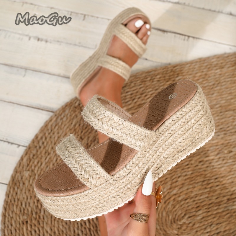 صنادل إسبادريل نسائية مفتوحة ا - مراجعة Wedge Espadrille Women وسعره