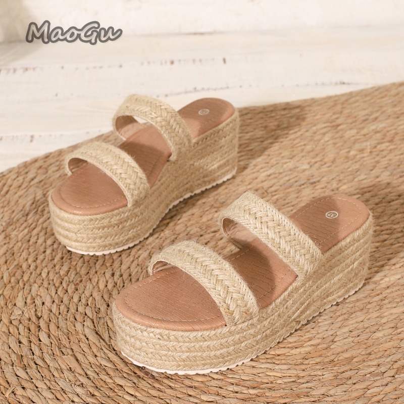صنادل إسبادريل نسائية مفتوحة ا - مراجعة Wedge Espadrille Women وسعره