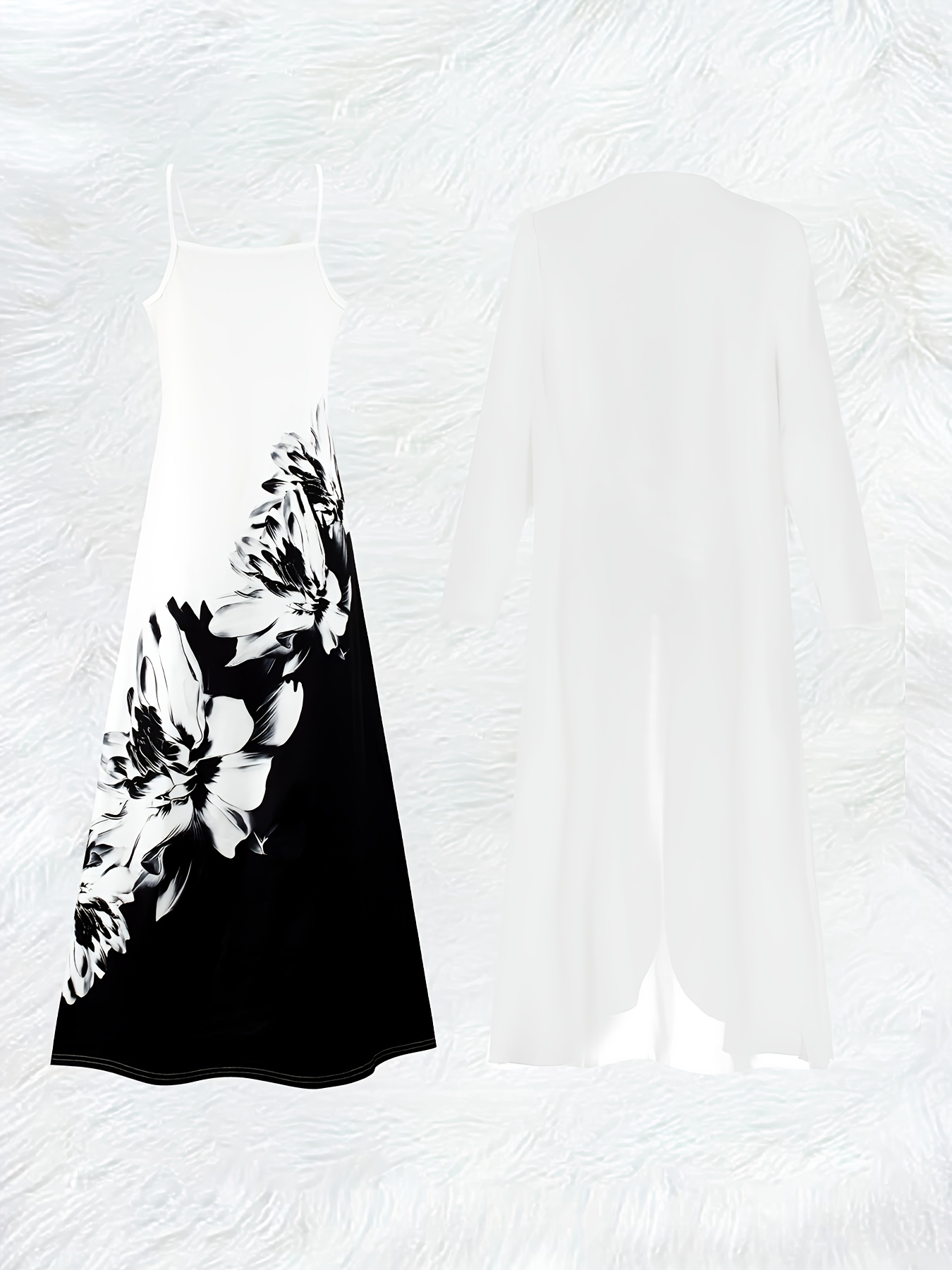 طقم فستان كاجوال بأكمام طويلة  - مراجعة Romper Floral Print وسعره