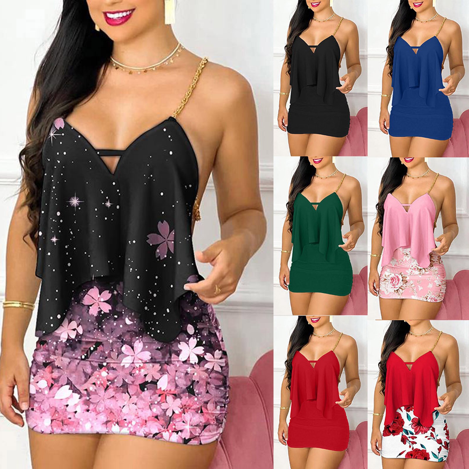 فساتين حريمي موضة الصيف الأزها - مراجعة Romper Floral Print وسعره