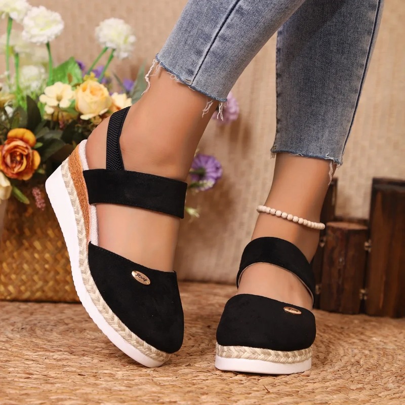 صنادل نسائية بكعب ويدج مغلقة م - مراجعة Wedge Espadrille Women وسعره